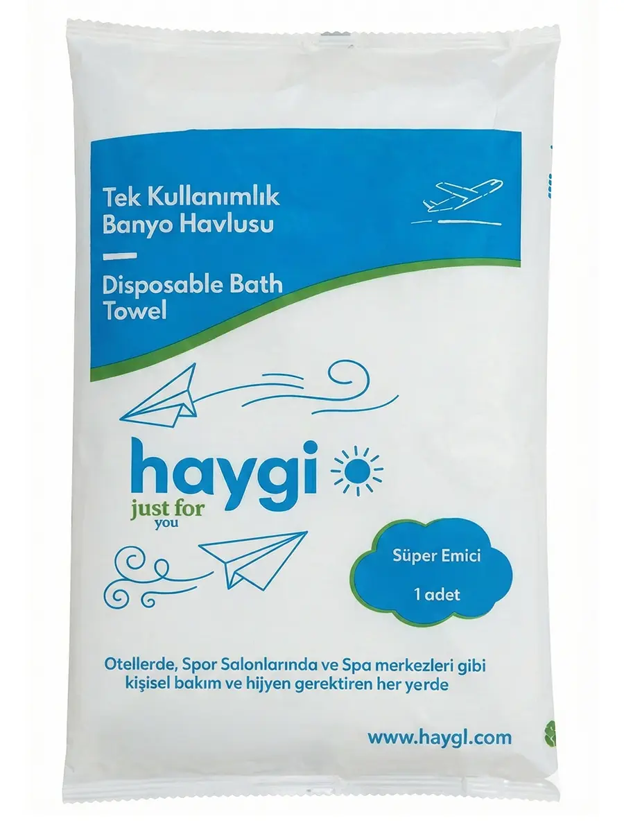 Haygi Tek Kullanimlik Dus ve Banyo Havlusu